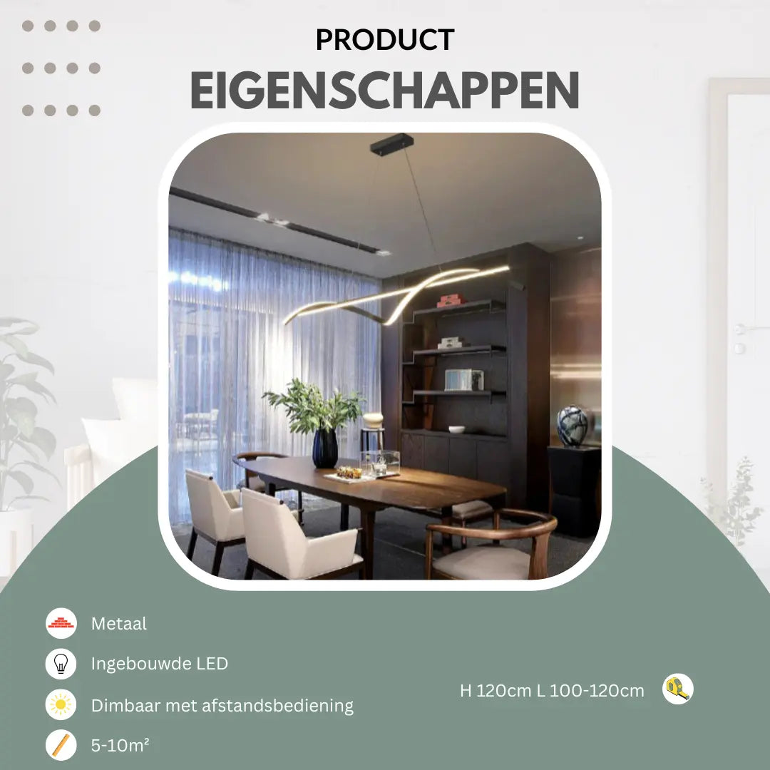 Design hanglamp met krul | Gnistør