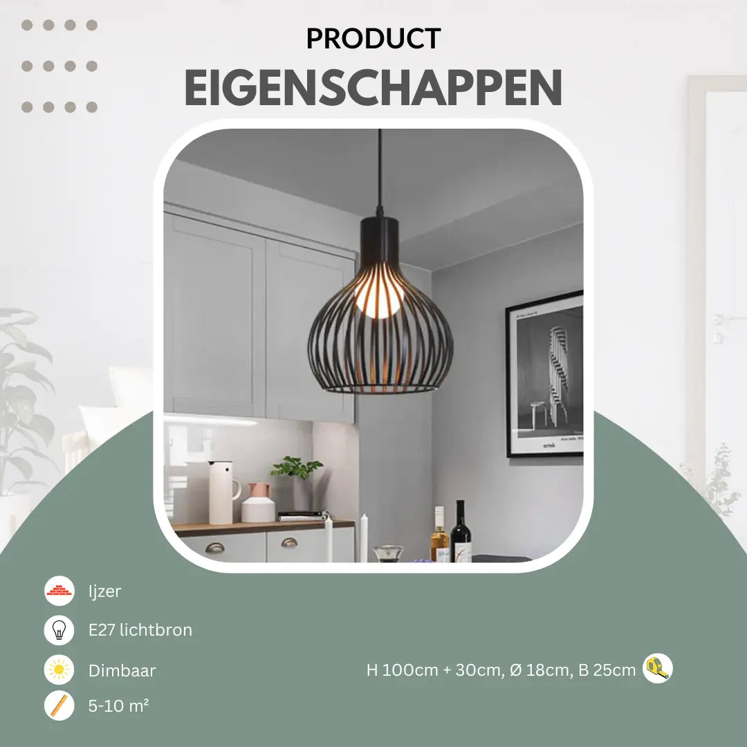 Metalen hanglamp design | Luminara