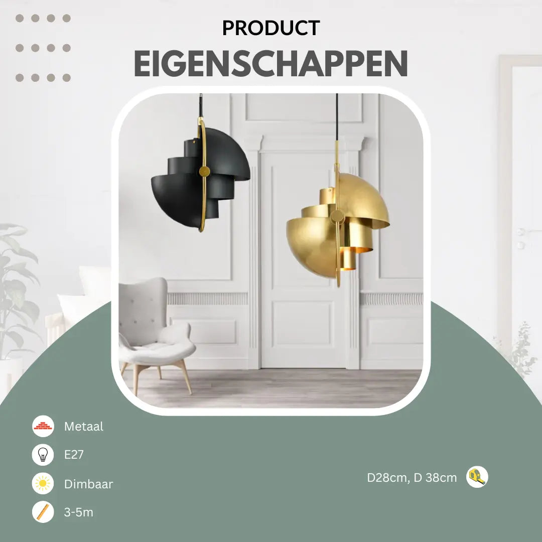 Design hanglamp van metaal | Luxara