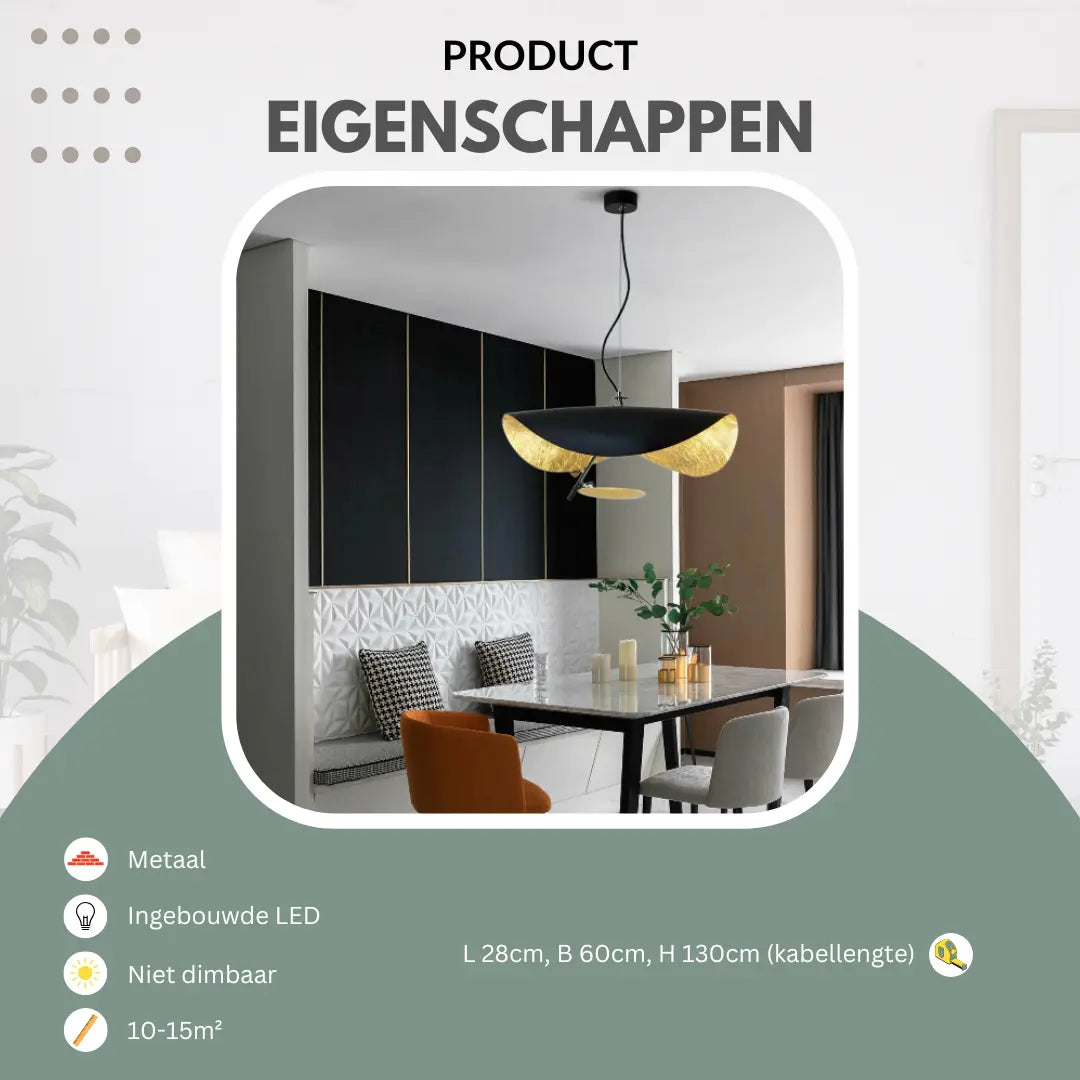 Design hanglamp eettafel | Luxara