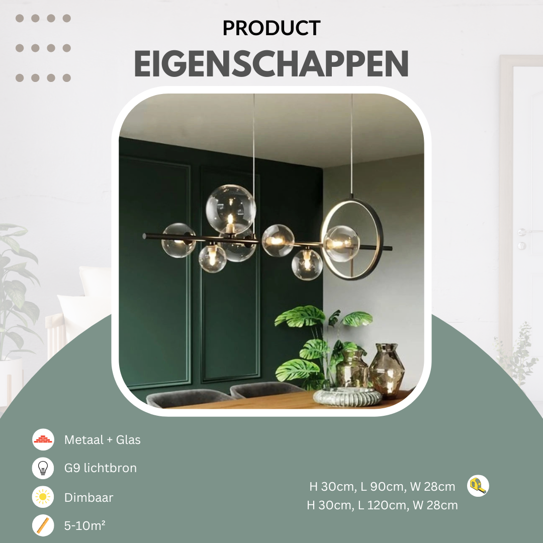 Hanglamp eettafel met ring | Convexum