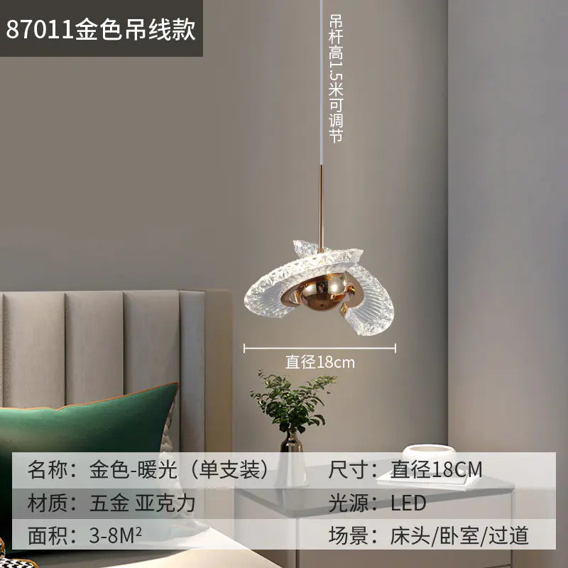 Nordic-Style Minimalist Pendant Light for Bedroom
