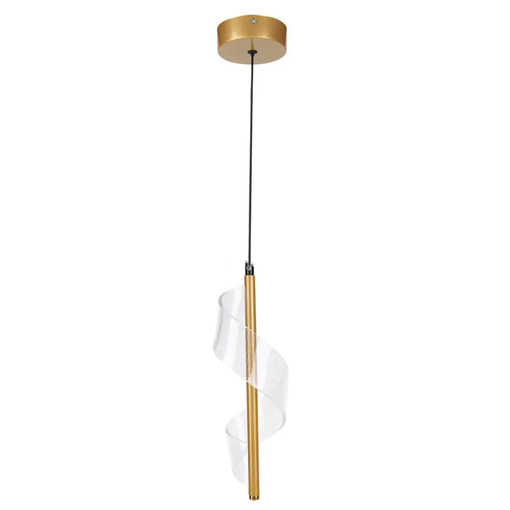 Modern Spiral Pendant Light for Dining Room & Bedroom