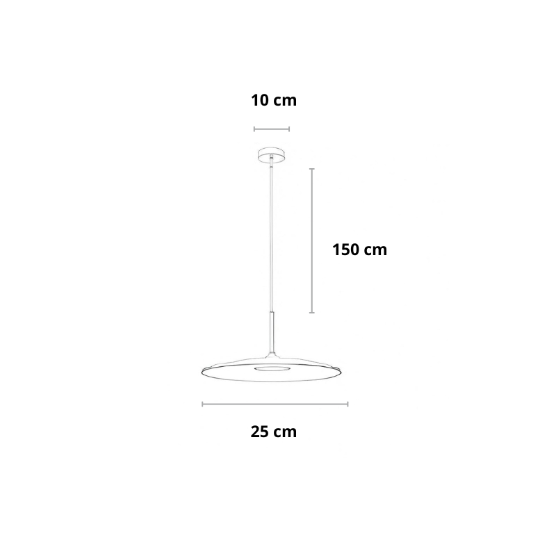 Scandinavische hanglamp metaal | Chiara