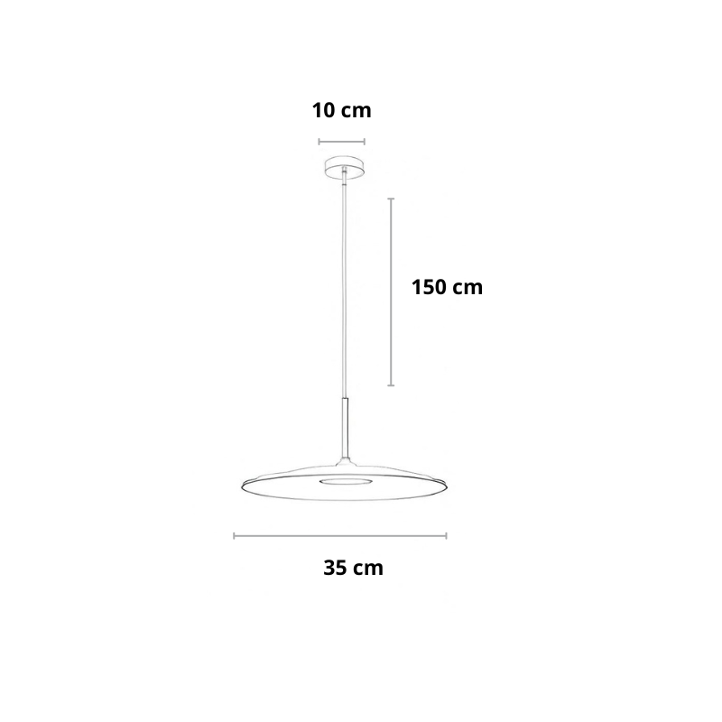 Scandinavische hanglamp metaal | Chiara