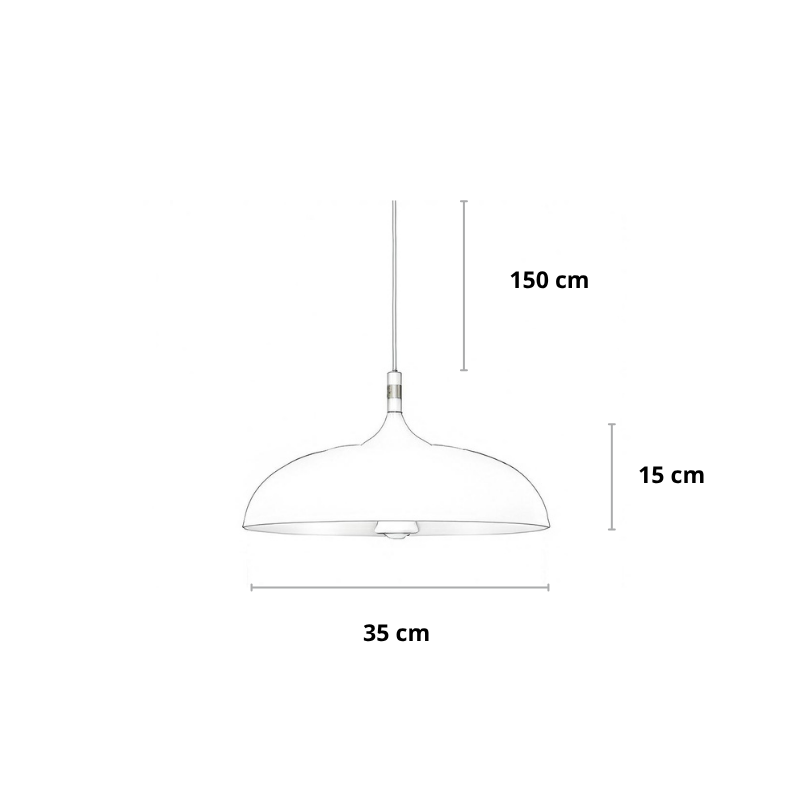 Scandinavische hanglamp rond | Dånsk