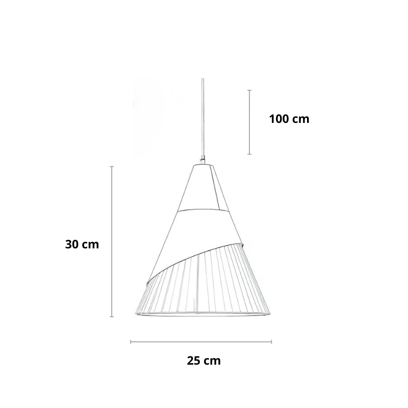 Scandinavische hanglamp, in 7 kleuren | Dånsk