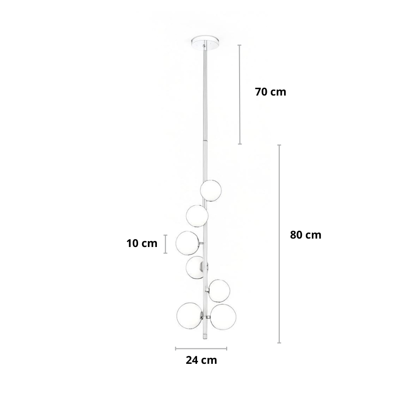 Moderne hanglamp, met bollen | Flora