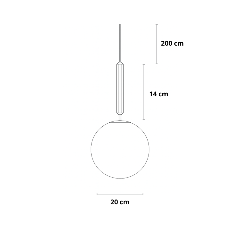 Moderne hanglamp met goud of zwart | Flora