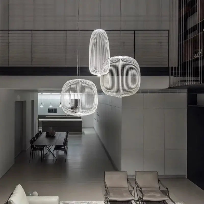 Hanglamp met metalen spaken | Luxara