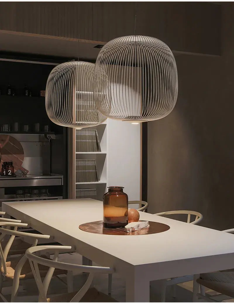 Hanglamp met metalen spaken | Luxara