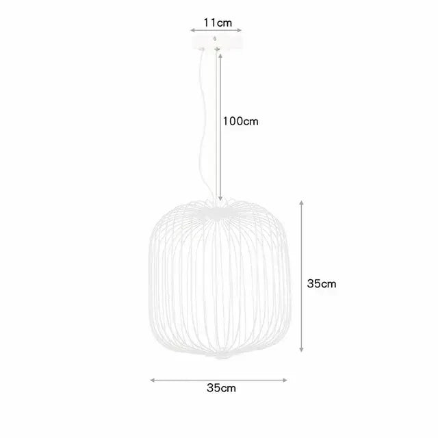 Hanglamp met metalen spaken | Luxara