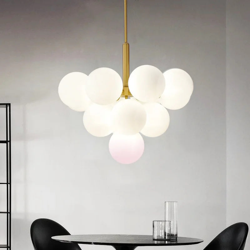 Hanglamp bollen in goud, zilver en zwart 5-delig 13-delig | Convexum