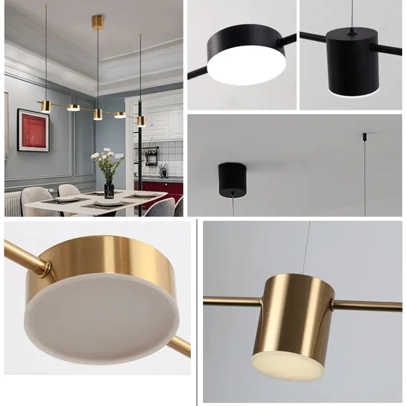 Hanglamp eettafel zwart | Aurum