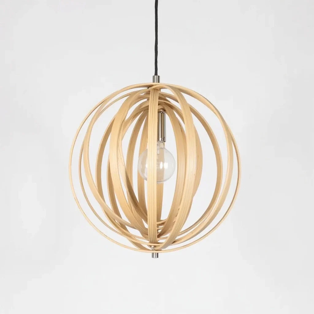 Houten hanglamp met ringen | Lignum