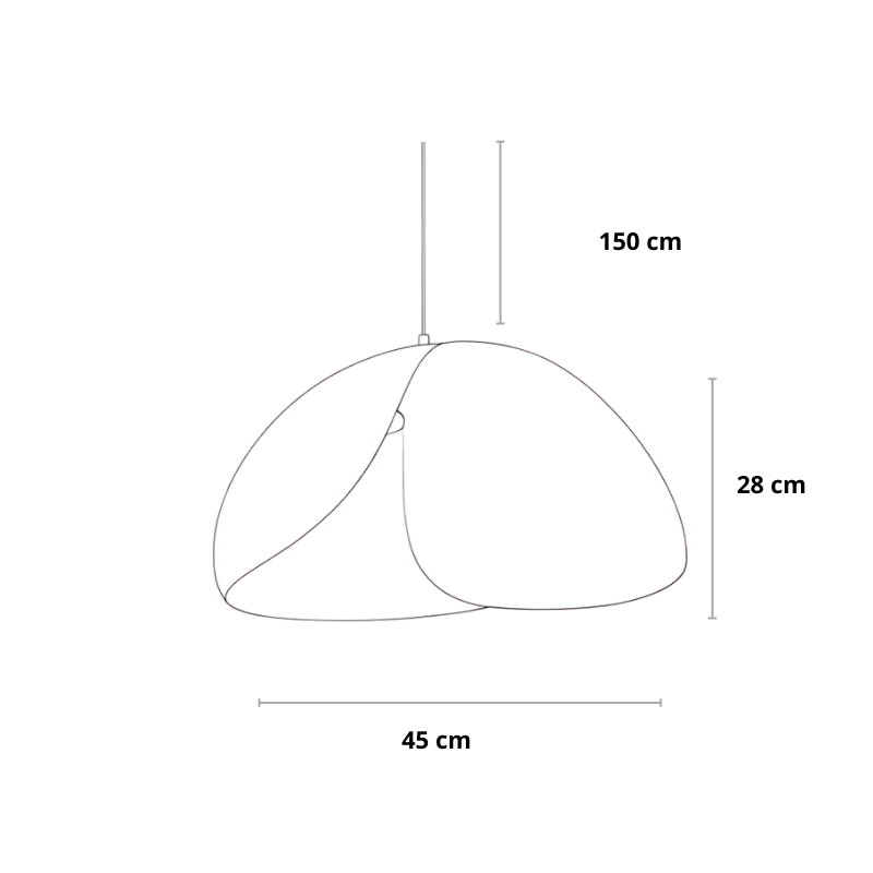 Landelijke Wabi Sabi hanglamp | Japandi