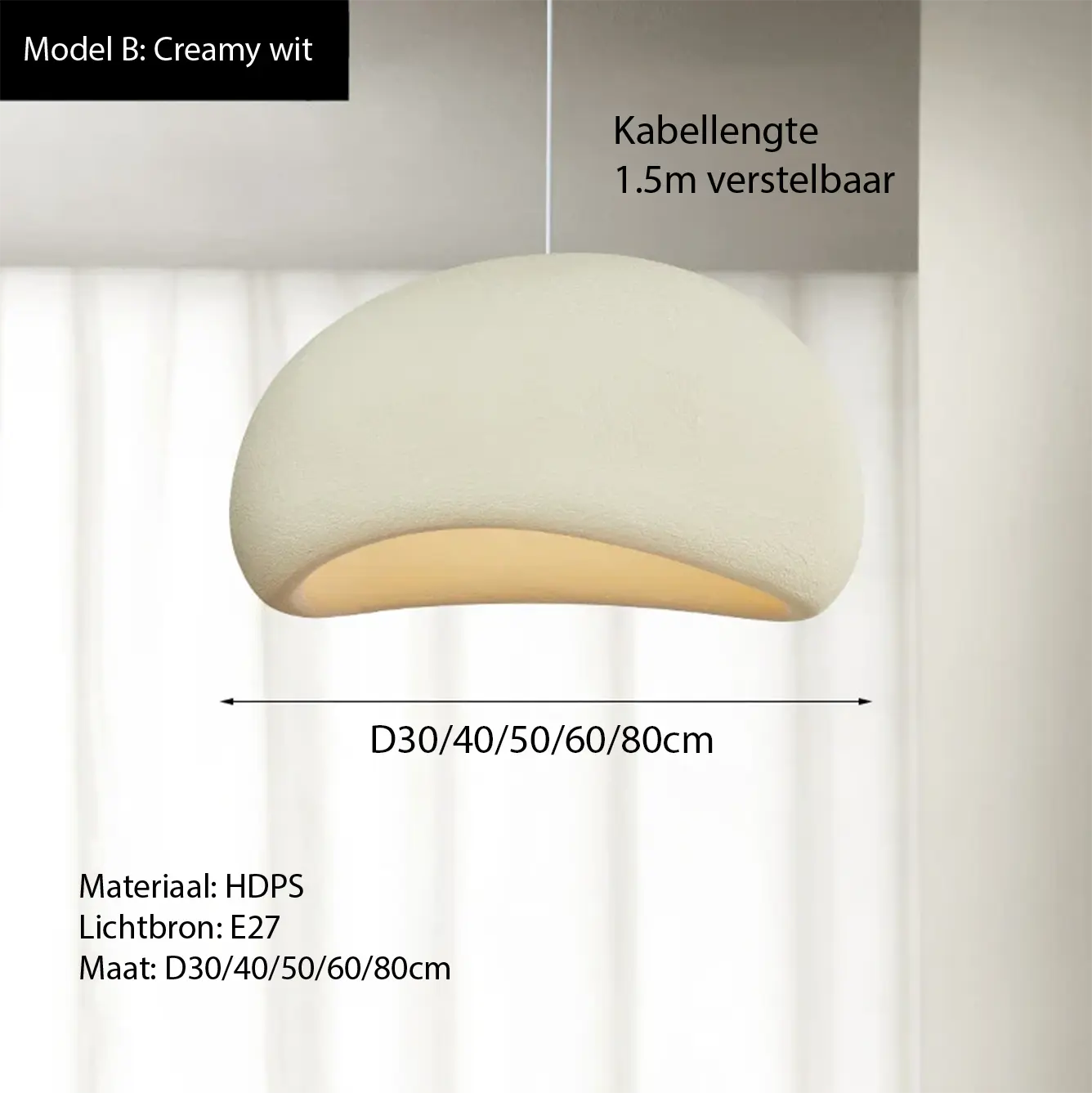 Wabi sabi hanglamp bekend van Libelle | Japan