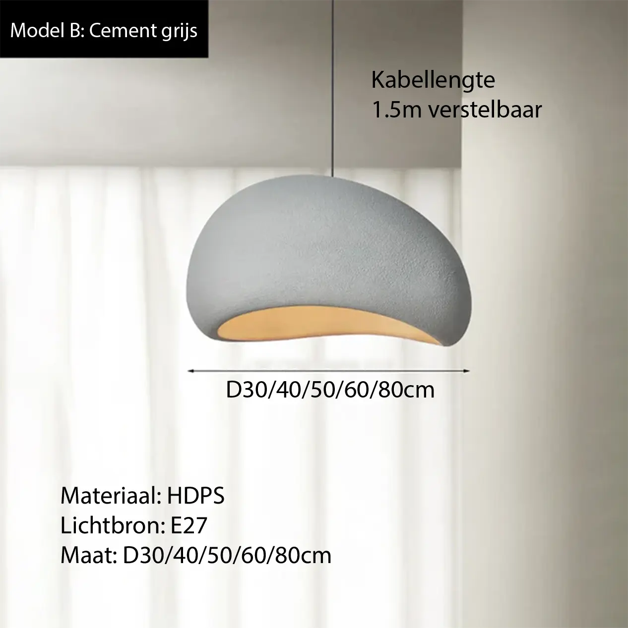 Wabi sabi hanglamp bekend van Libelle | Japan