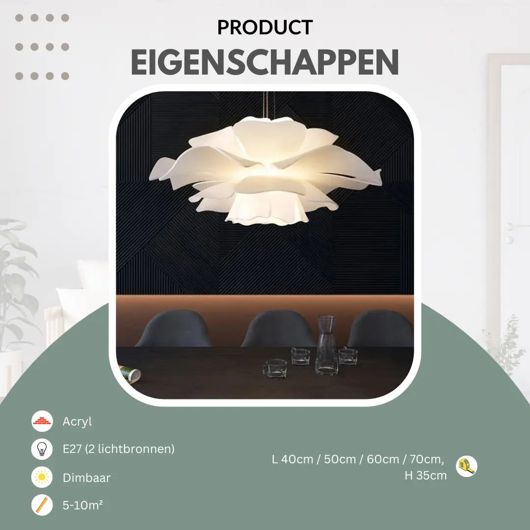 Design hanglamp in het wit | Luxara