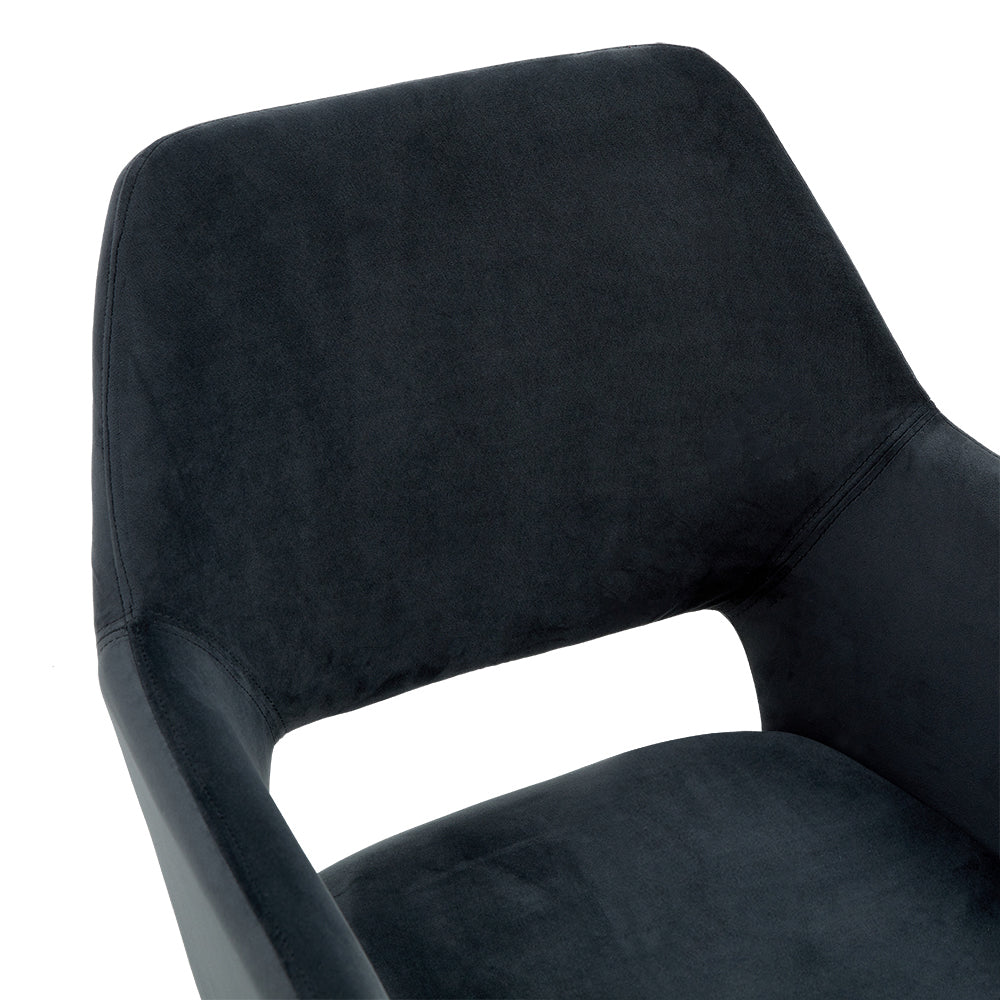 Eetkamerstoel Tess – Velvet Antraciet