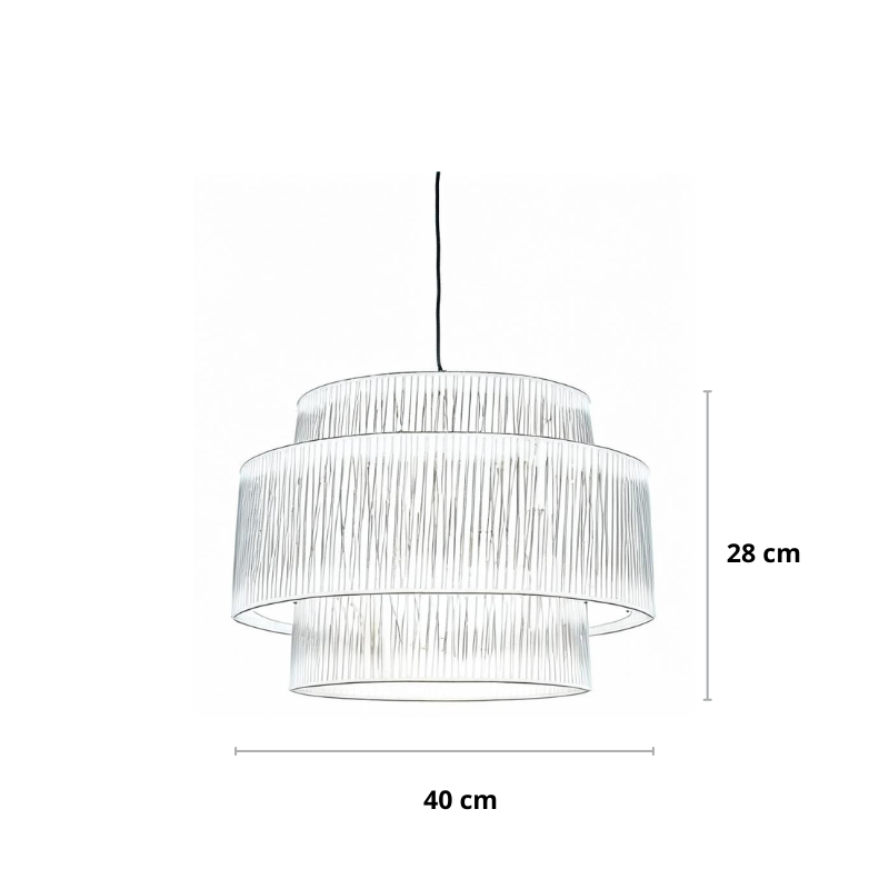 Ronde hanglamp van riet, handgemaakt | Rattan