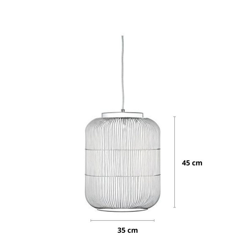 Hanglamp van riet in 2 kleuren | Rattan
