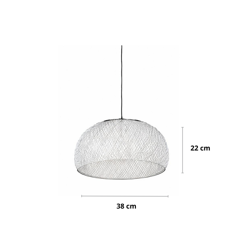Rieten hanglamp meerdere vormen | Rattan