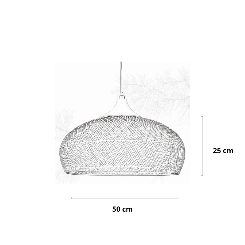 Rotan hanglamp zwart | Rattan
