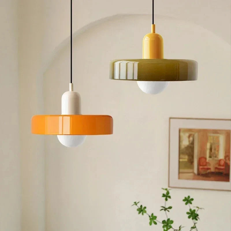 Retro hanglamp met glas | Beatrice
