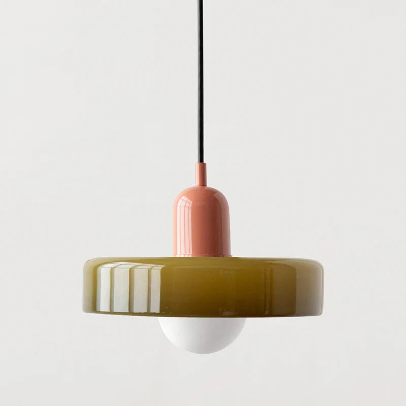 Retro hanglamp met glas | Beatrice