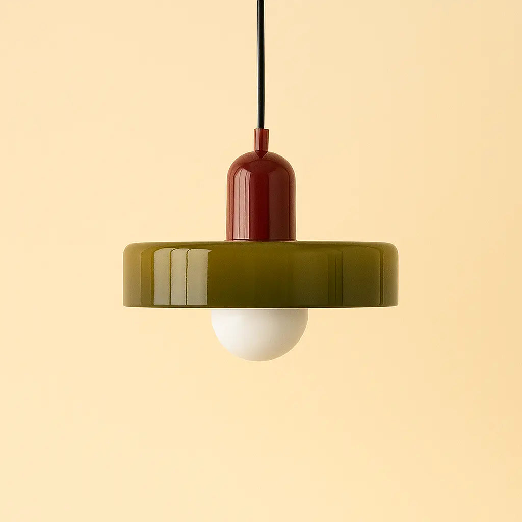 Retro hanglamp met glas | Beatrice