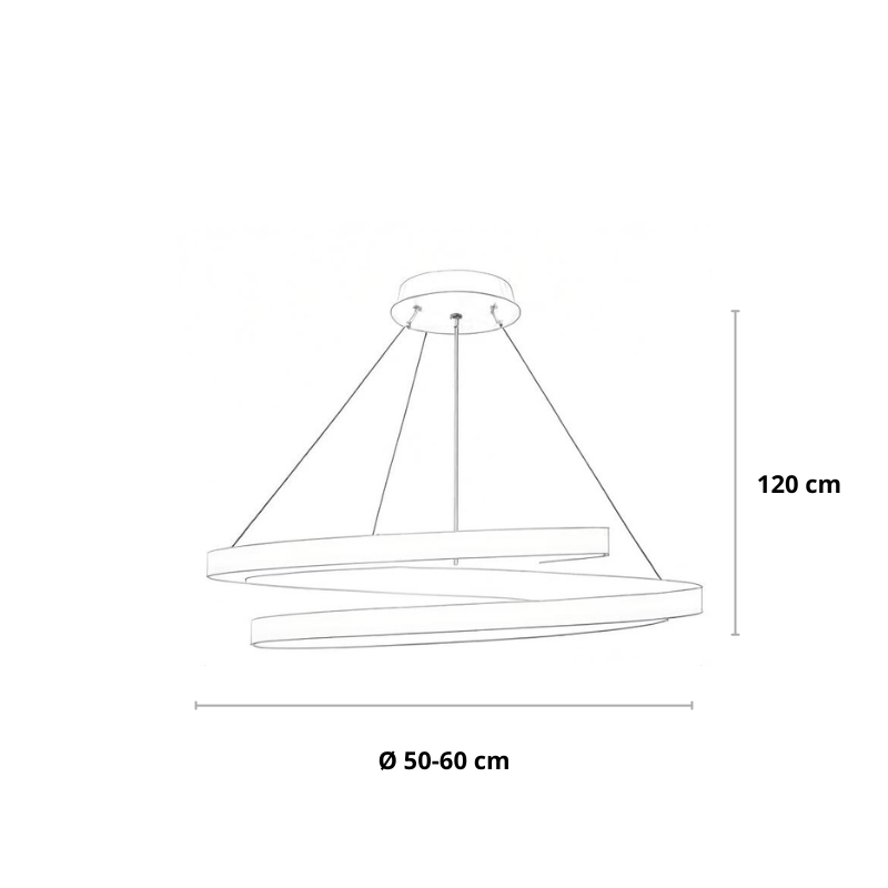Design hanglamp eettafel in wit of zwart | Solara