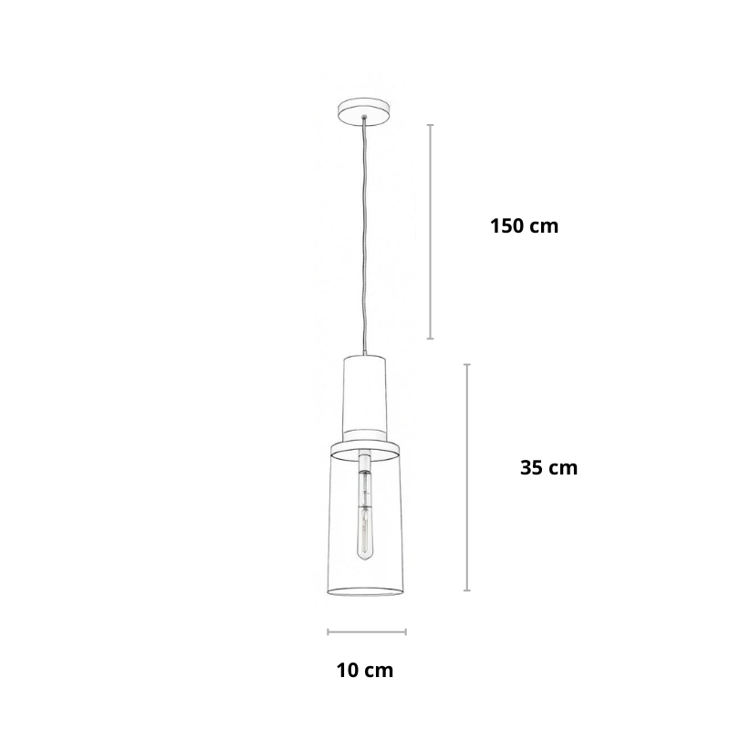 Hanglamp industrieel met betonlook | Spatium