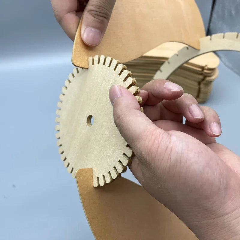 Houten hanglamp pompoenvorm | Lignum