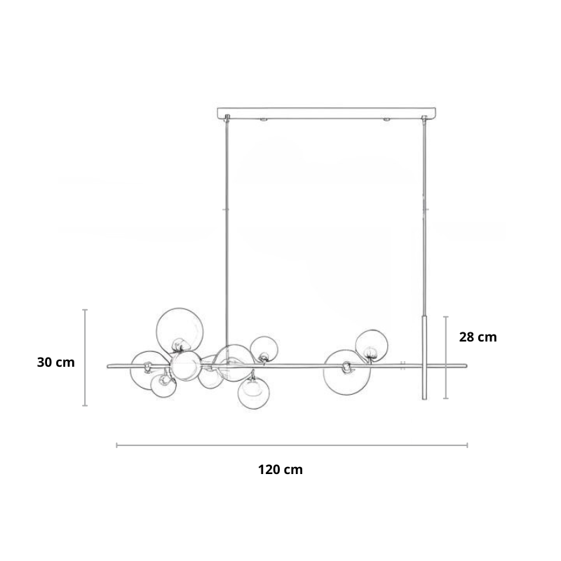 Hanglamp eettafel met ring | Convexum
