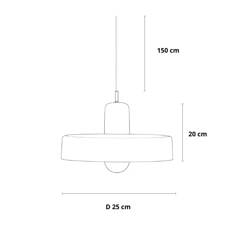 Retro hanglamp in vele kleuren | Alessia