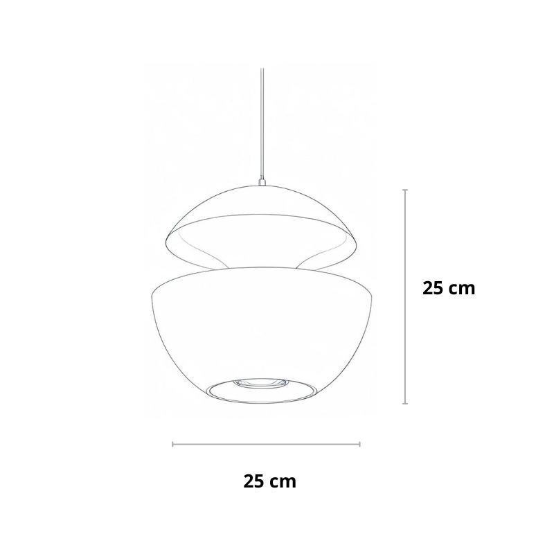 Hanglamp industrieel in zwart of wit | Aurum