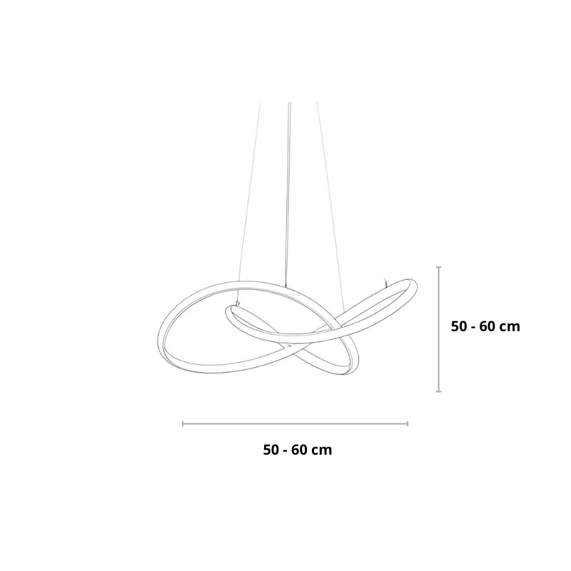 Moderne hanglamp zwart goud wit | Gnistør
