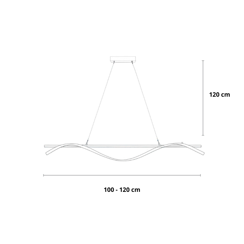 Design hanglamp met krul | Gnistør