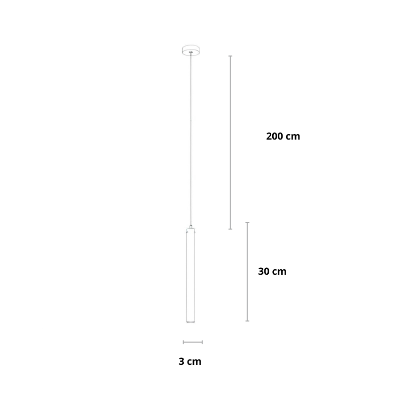 Hanglamp slaapkamer Ø3cm | Gnistør