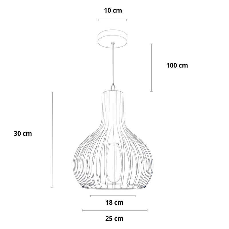 Metalen hanglamp design | Luminara