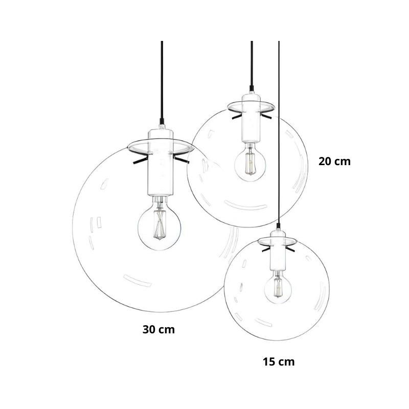 Hanglamp van glas bubbel | Vitrum