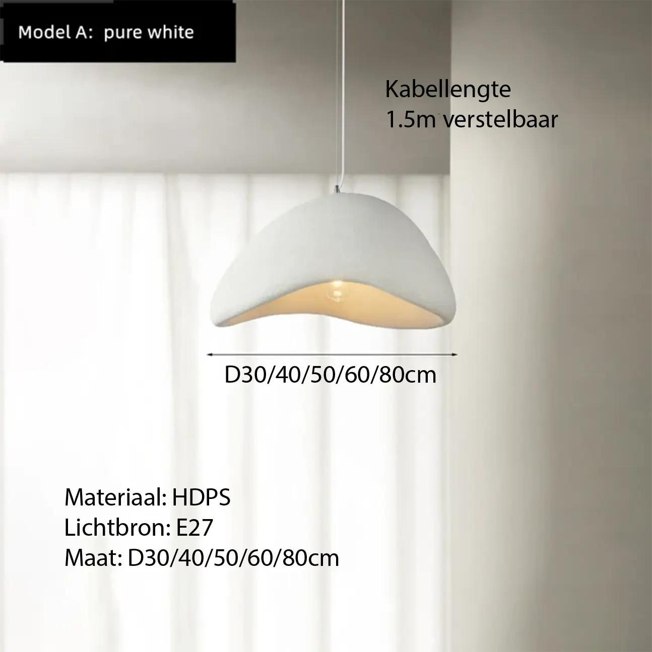 Wabi sabi hanglamp bekend van Libelle | Japan