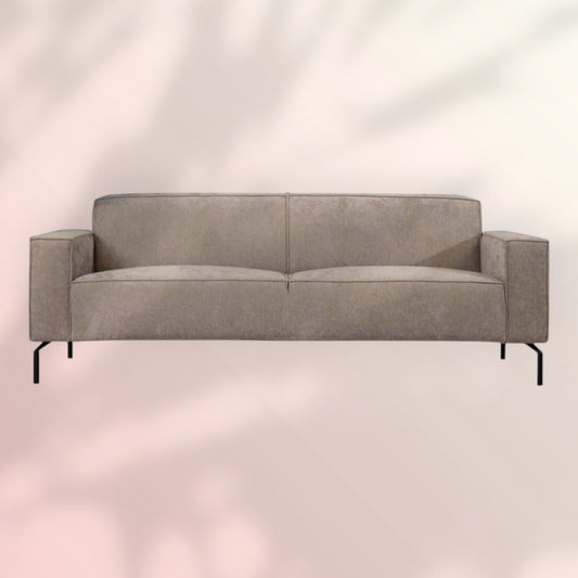 3-zitsbank Kansas stof gemêleerd taupe