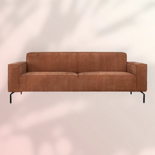 3-zitsbank Kansas stof gemêleerd terracotta