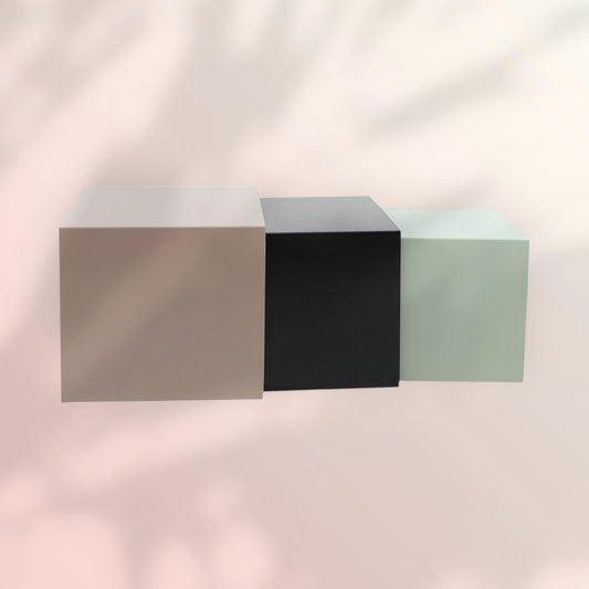 Bijzettafel Gianni metaal taupe 40 cm hoog