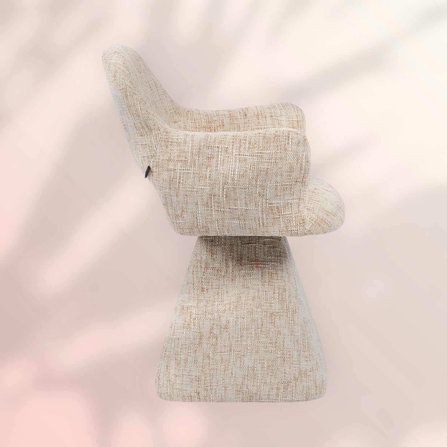 Eetkamerstoel Josh draaibaar chenille beige