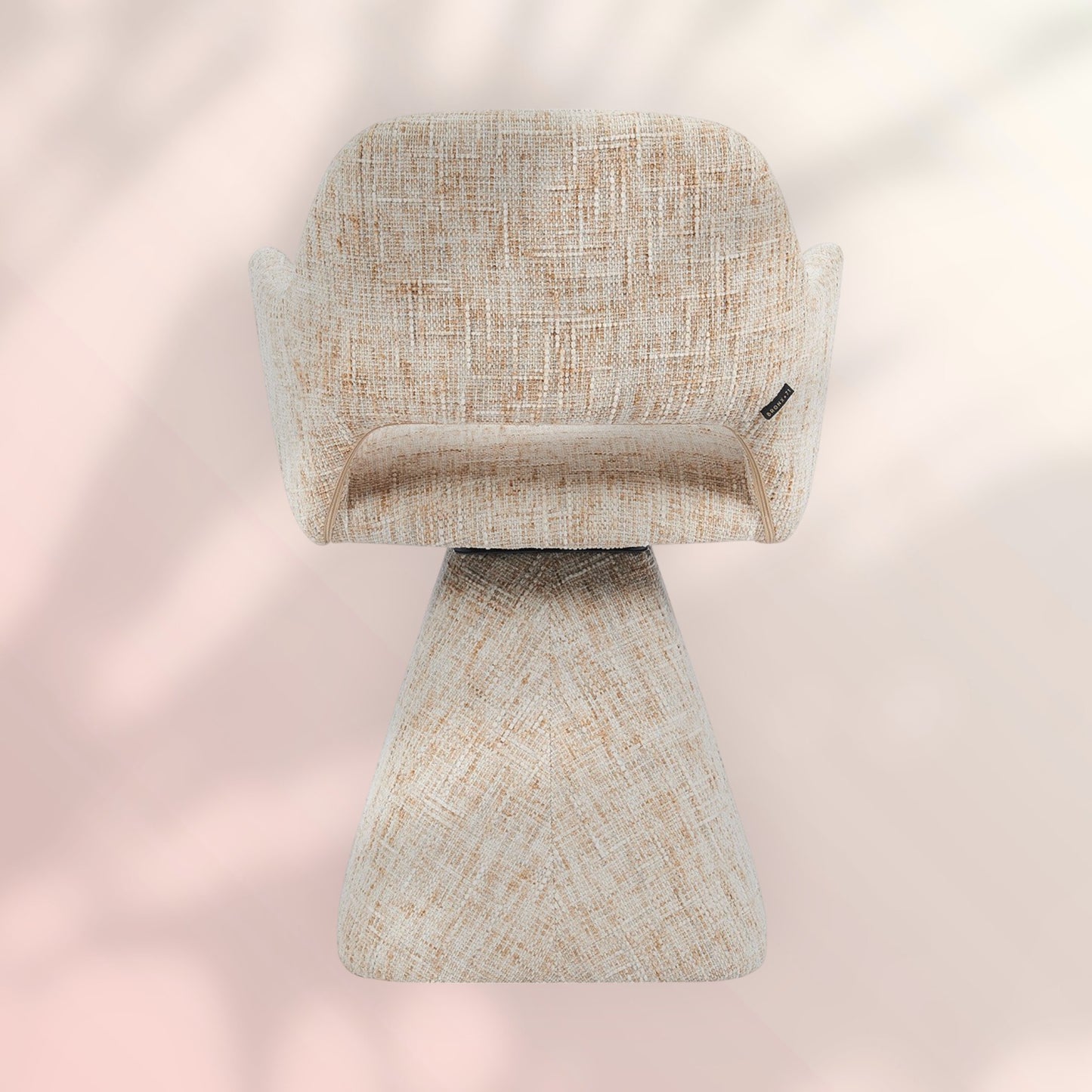 Eetkamerstoel Josh draaibaar chenille beige
