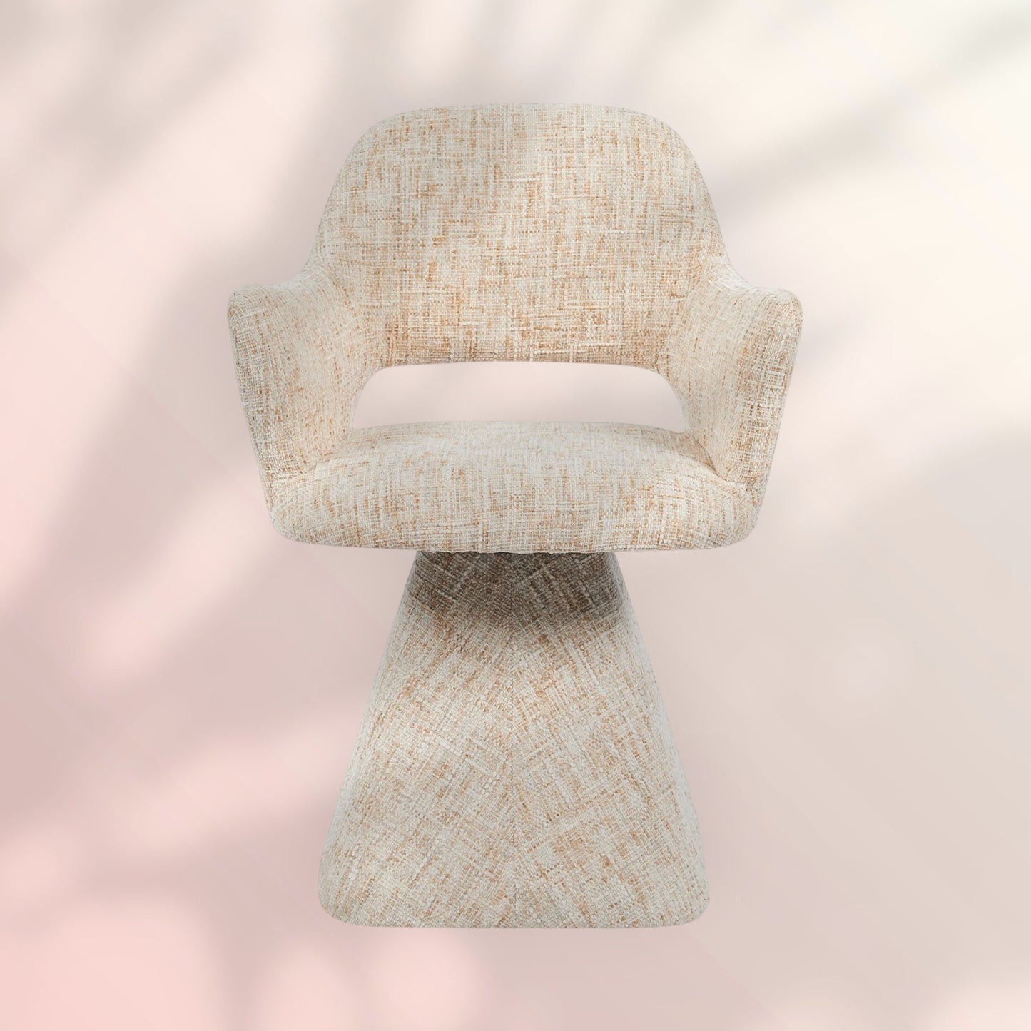 Eetkamerstoel Josh draaibaar chenille beige