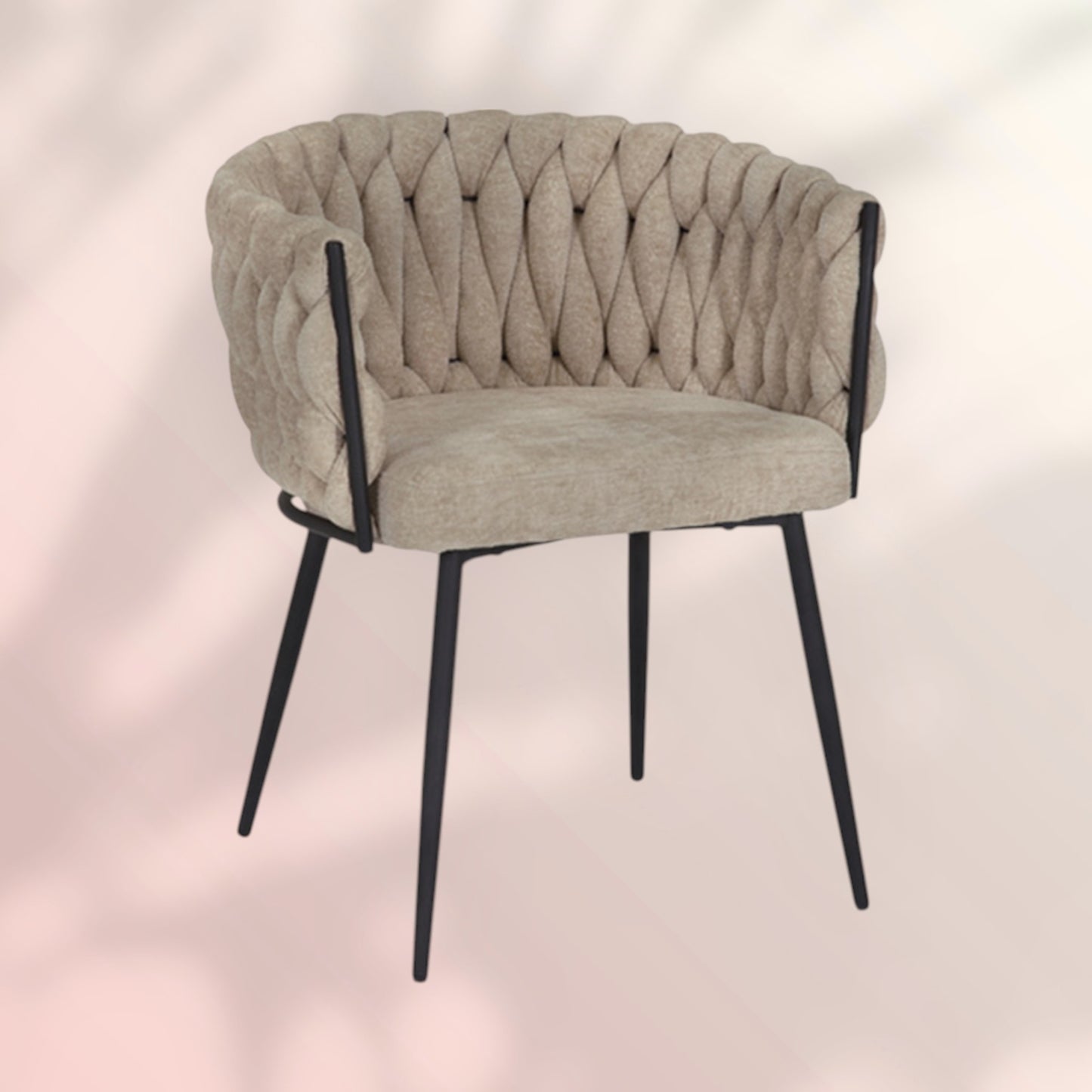 Eetkamerstoel River chenille beige